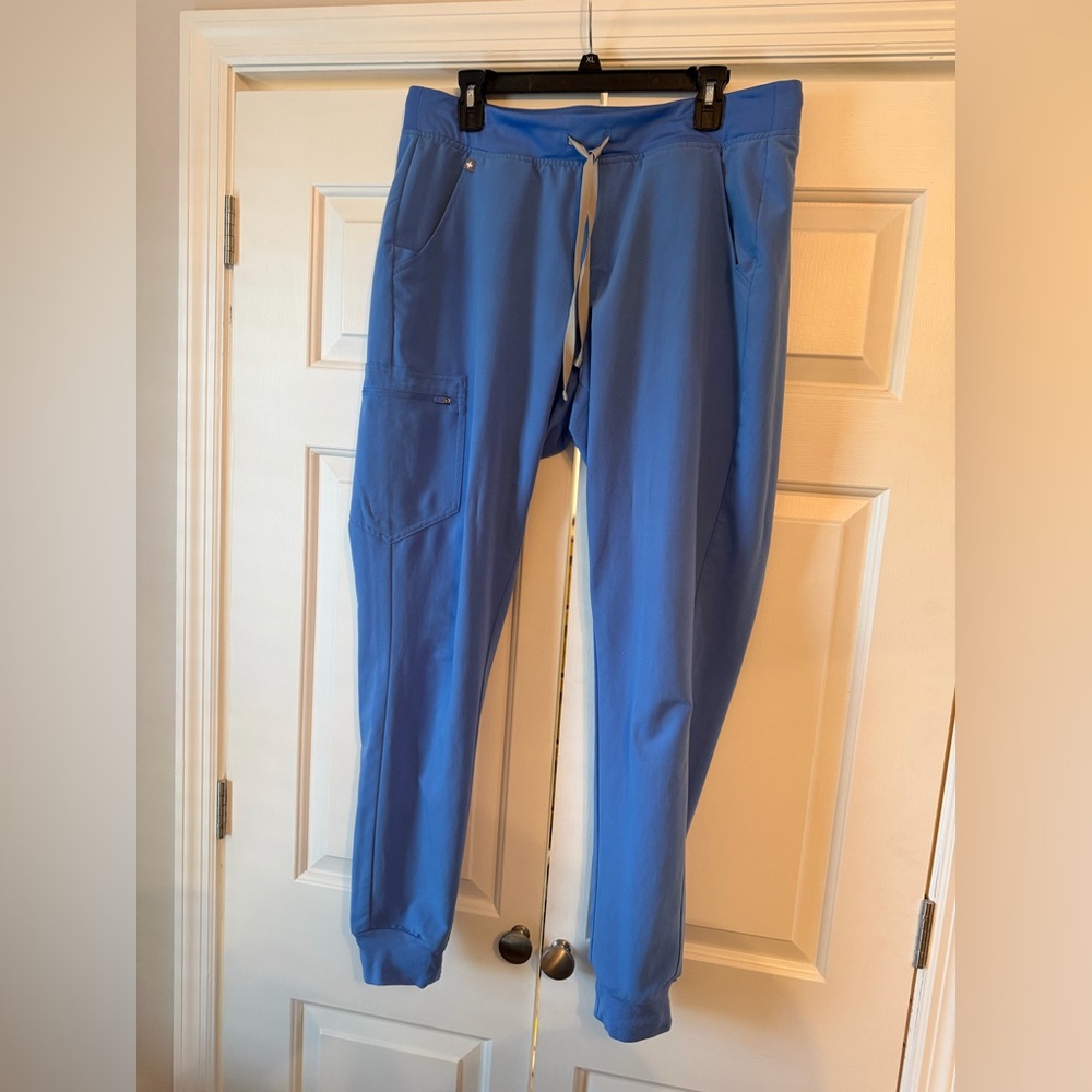 Figs Zamora joggers scrub pants ceil blue